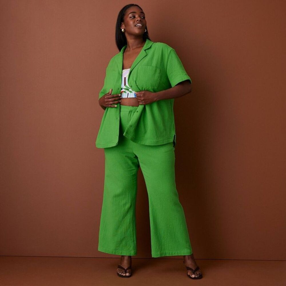 Women's Kick Flare Trousers - Rosie Assoulin Green 17